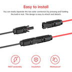 10AWG 2 Pin Power Industrial Circular Connector to Solar Adapter for Furrion, River RV Solar Ports Solar Panel Suitcase(10FT)