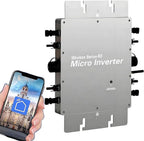 MPPT Microinverter 110V/220V, Pure Sine Wave Solar Grid Tie Inverter, IP65 Waterproof for Residential & Commercial Use, Ideal for Schools and Power Stats