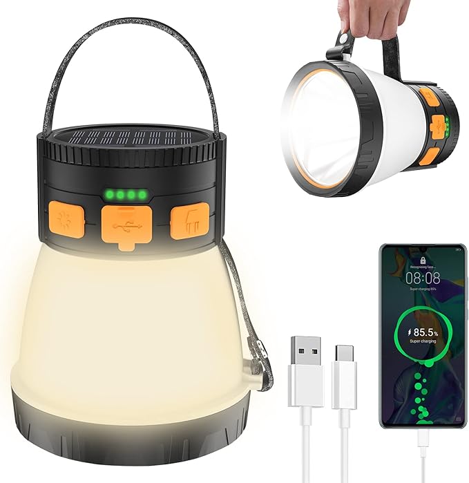 Lanterne de camping LED, 1500 lumens