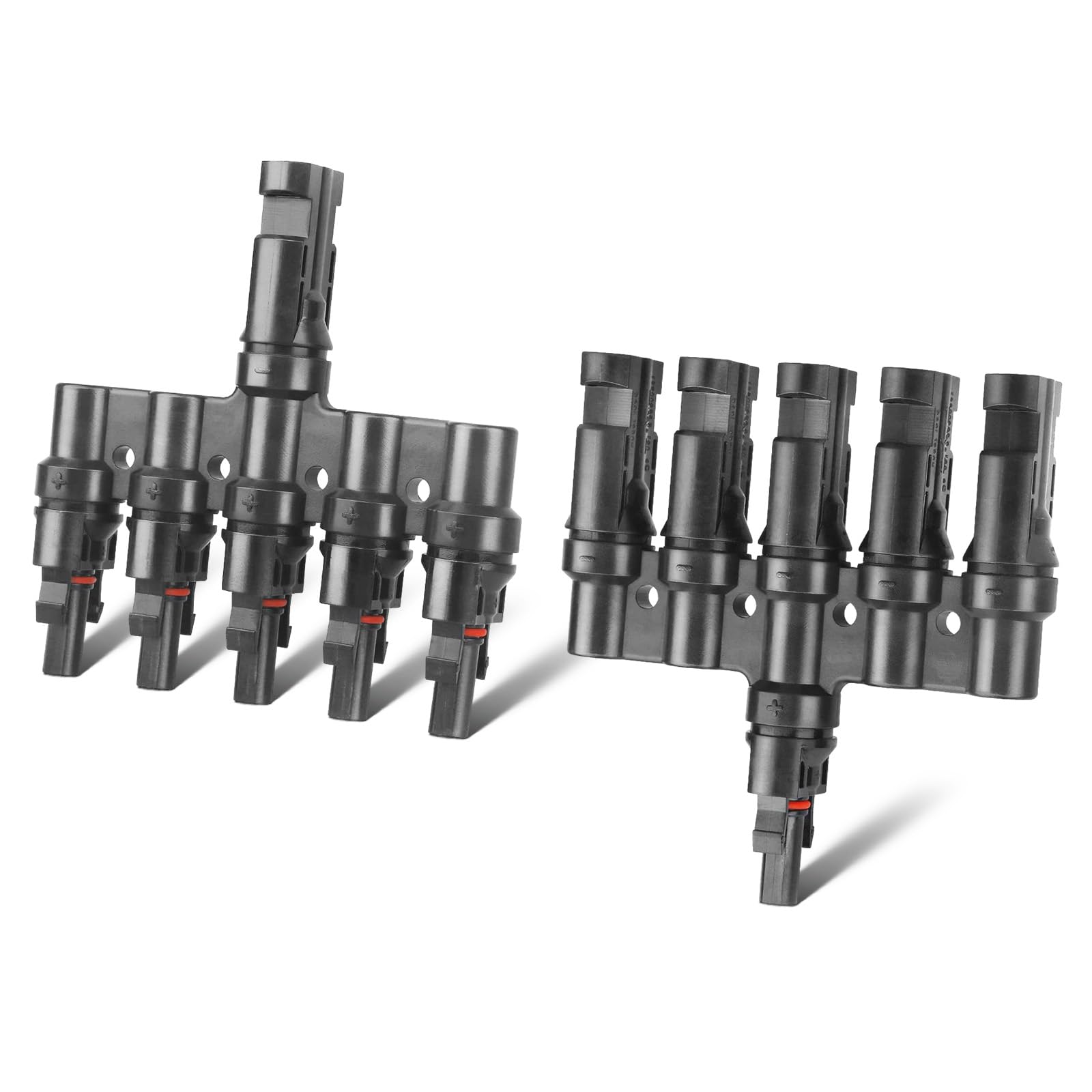 Solar Panel Connector 4 to 1 Solar Panel Splitter 4 Way 1000V Solar Panel Parallel Connectors Solar Adapter Cable Plug Pair for Solar System Solar Panel (4 to 1 1 Pair)