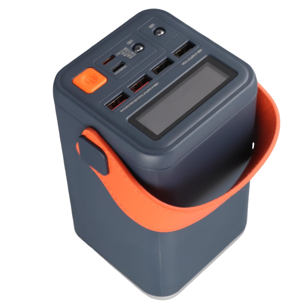 Power Station with 60000mAh Lithium Battery - Portable Bidirectional Fast Charging for Outdoors Camping and Emergency Blackout(Grey)