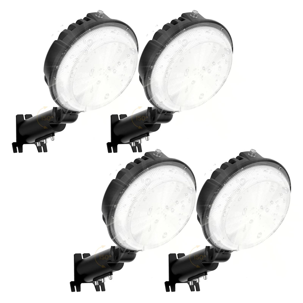 LED Barn Light, 150W 20000LM Yard Area Lights Dusk to Dawn Outdoor Lighting with Upgraded Photocell 6500K Adjustable Angle Daylight IP66 Waterproof Street Lights for Security/Farmhouse/Garage