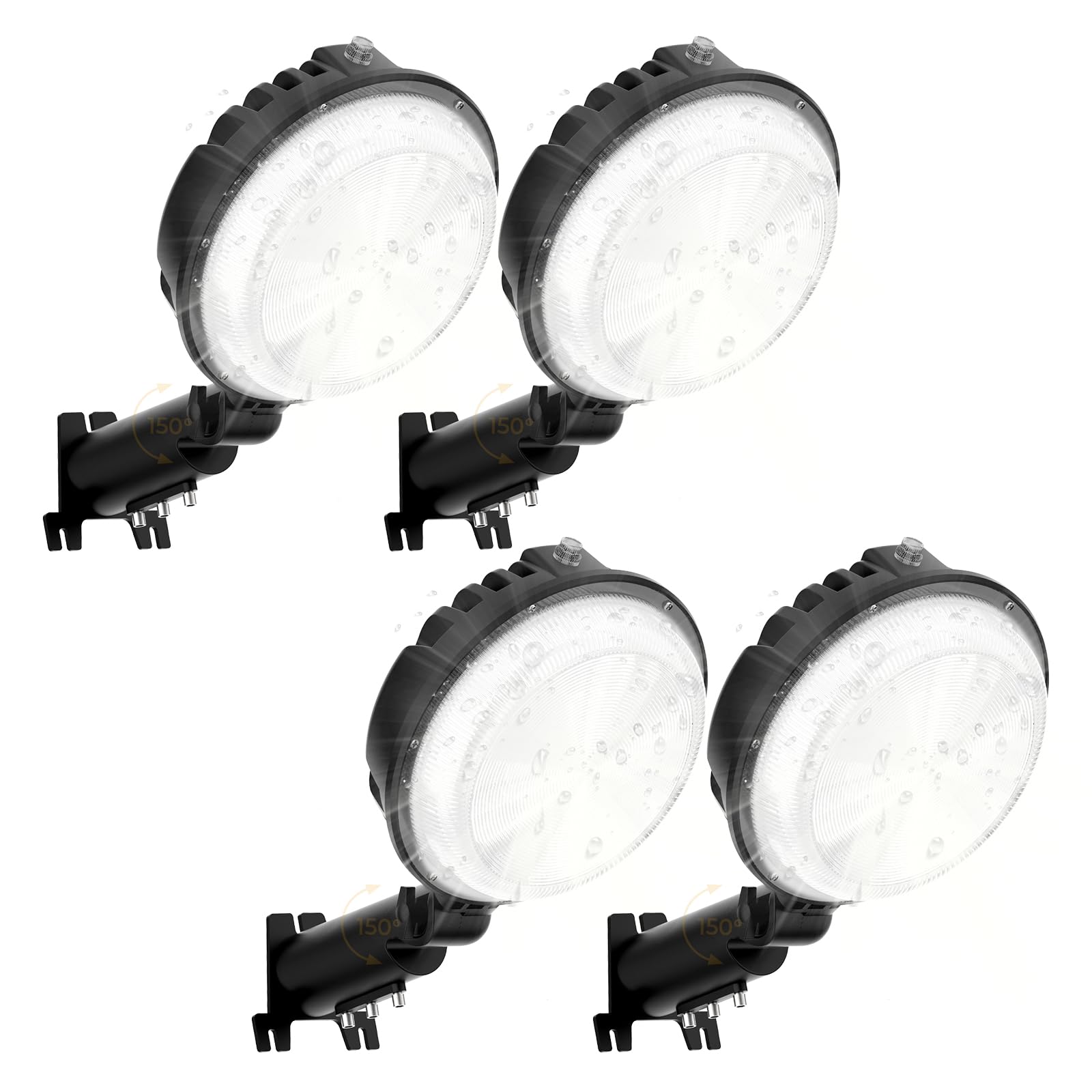 LED Barn Light, 150W 20000LM Yard Area Lights Dusk to Dawn Outdoor Lighting with Upgraded Photocell 6500K Adjustable Angle Daylight IP66 Waterproof Street Lights for Security/Farmhouse/Garage