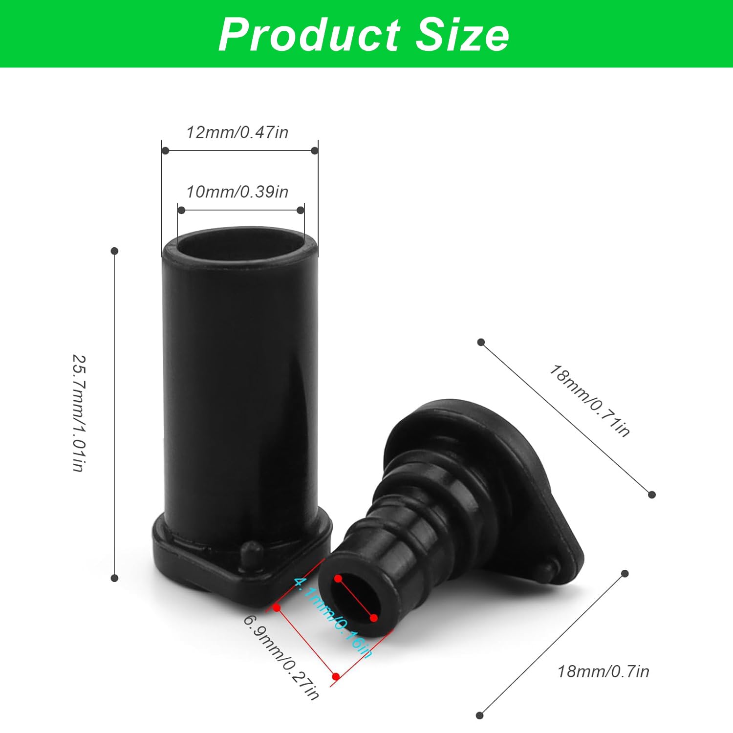 Bateria Power 12 Pairs Solar Connector Caps, IP68 Solar Panel Connectors Caps Weather Resistant Solar Dust Caps for Male and Female Solar Connectors