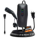 Level 1&2 Tesla Charger 2026 Upgraded, Level 1 ev Charger for Tesla with 20FT Cable, 3.5KW 16Amp, 110V-240V, NEMA 6-20 & 5-15, NACS Connector, Portable Electric Car Charger for Tesla Models Y/X/3/S
