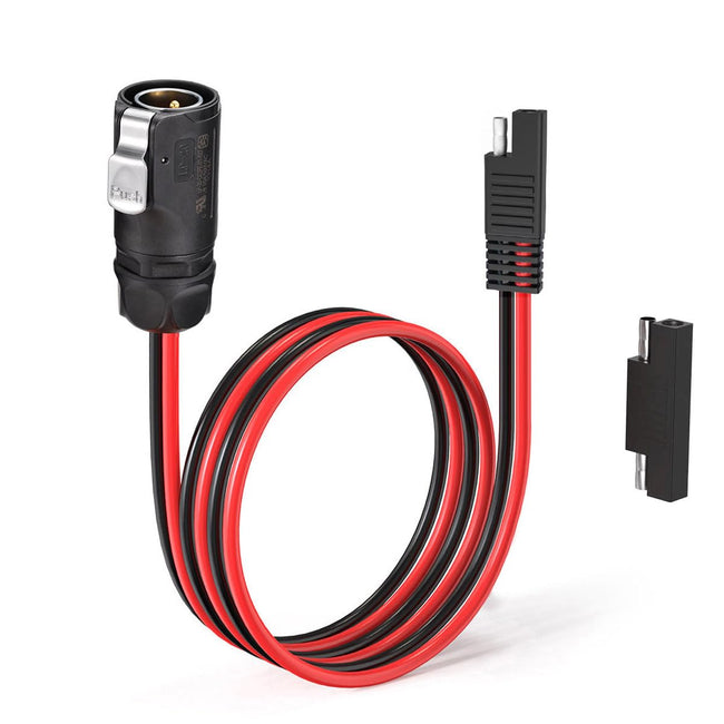 ELFCULB 2 Pin Power Industrial Circular Connector 10AWG Furion Solar Plug to SAE Connector with SAE Reverse Adapter for RV Solar Ports Solar Panel Suitcase(2FT) Hover Image