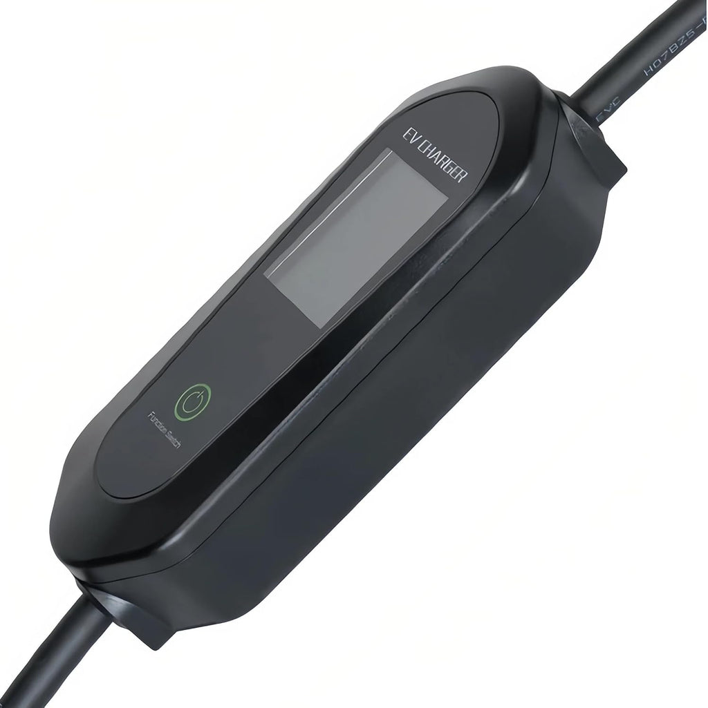 Portable Electric Car Charger Type 2 with NEMA 5-15 Plug, 8-16Amp,110VAC, Delayed Charging 1-12hr, 5m(16.4ft)