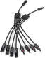 Solar Panel Connector 4 to 1 Solar Panel Splitter 4 Way 1000V Solar Panel Parallel Connectors Solar Adapter Cable Plug Pair for Solar System Solar Panel (4 to 1 1 Pair)