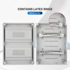 MOLLOM 24 Way Circuit Breaker MCB Distribution Protection Box with DIN Rail, IP65 Waterproof,for Indoor and Outdoor