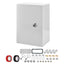 AUFUNIU Steel Electrical Junction Box, 12 x 8 x 6 Waterproof & Dustproof Electrical Enclosure, Outdoor & Indoor Universal Project Box with Lock & Mounting Plate