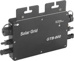 800W Solar Grid Tie Micro Inverter, Control Automatic Identification Power Inverters DC to AC Solar Inverter 120V 230V(Black US Plug)