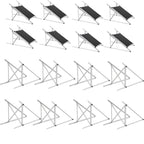 45" Solar Panel Mount Brackets Adjustable Solar Panel Tilt Mount Brackets for 100-400 Watts Solar Panel 2400Pa Windproof for Roof, RV, Ground, Boat and Off-Grid (Brackets)