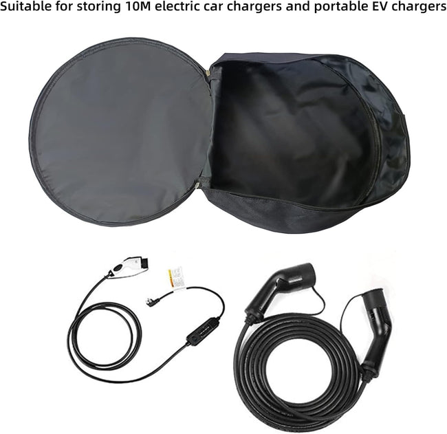 EV Cable Bags, Storage & Organizer for Cables, Cords, and Hoses, Portable EV Chargers Cable Storage Bags, Electric Car Charger Case for EV Cable Main Image