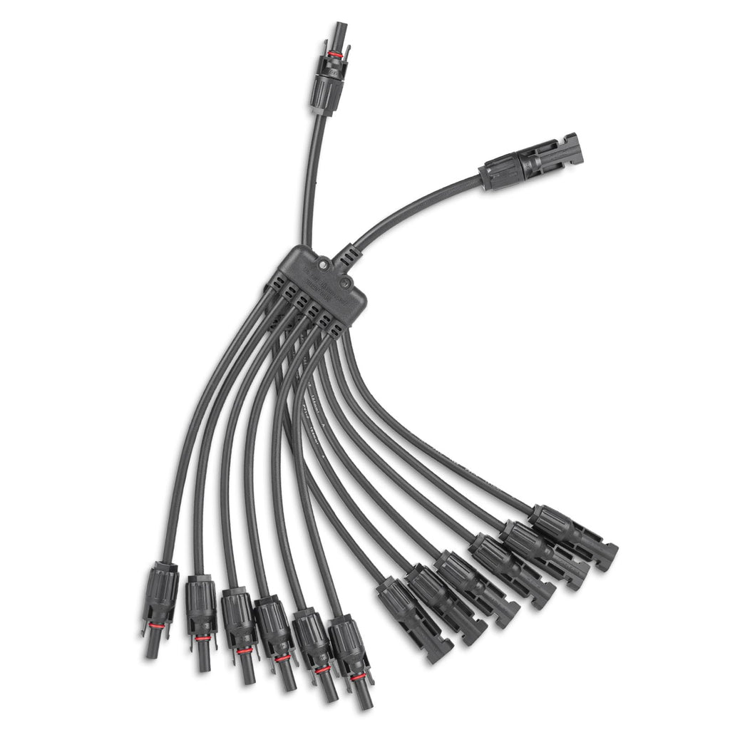 Solar Panel Connector 4 to 1 Solar Panel Splitter 4 Way 1000V Solar Panel Parallel Connectors Solar Adapter Cable Plug Pair for Solar System Solar Panel (4 to 1 1 Pair)