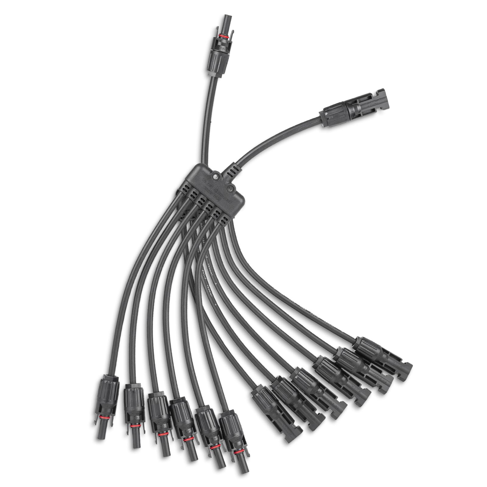 Solar Panel Connector 4 to 1 Solar Panel Splitter 4 Way 1000V Solar Panel Parallel Connectors Solar Adapter Cable Plug Pair for Solar System Solar Panel (4 to 1 1 Pair)