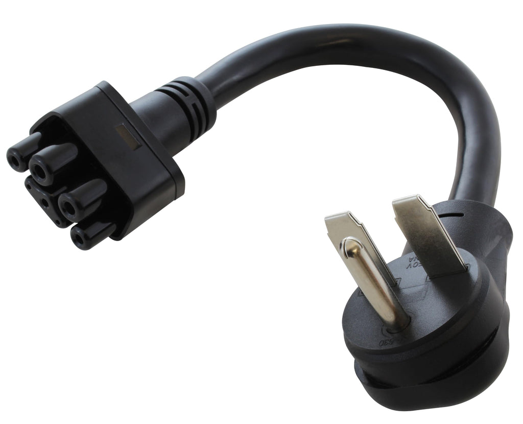 AC WORKS EV Charging Adapter for Tesla Use (TT-30P RV/Trailer 30A Gen2)