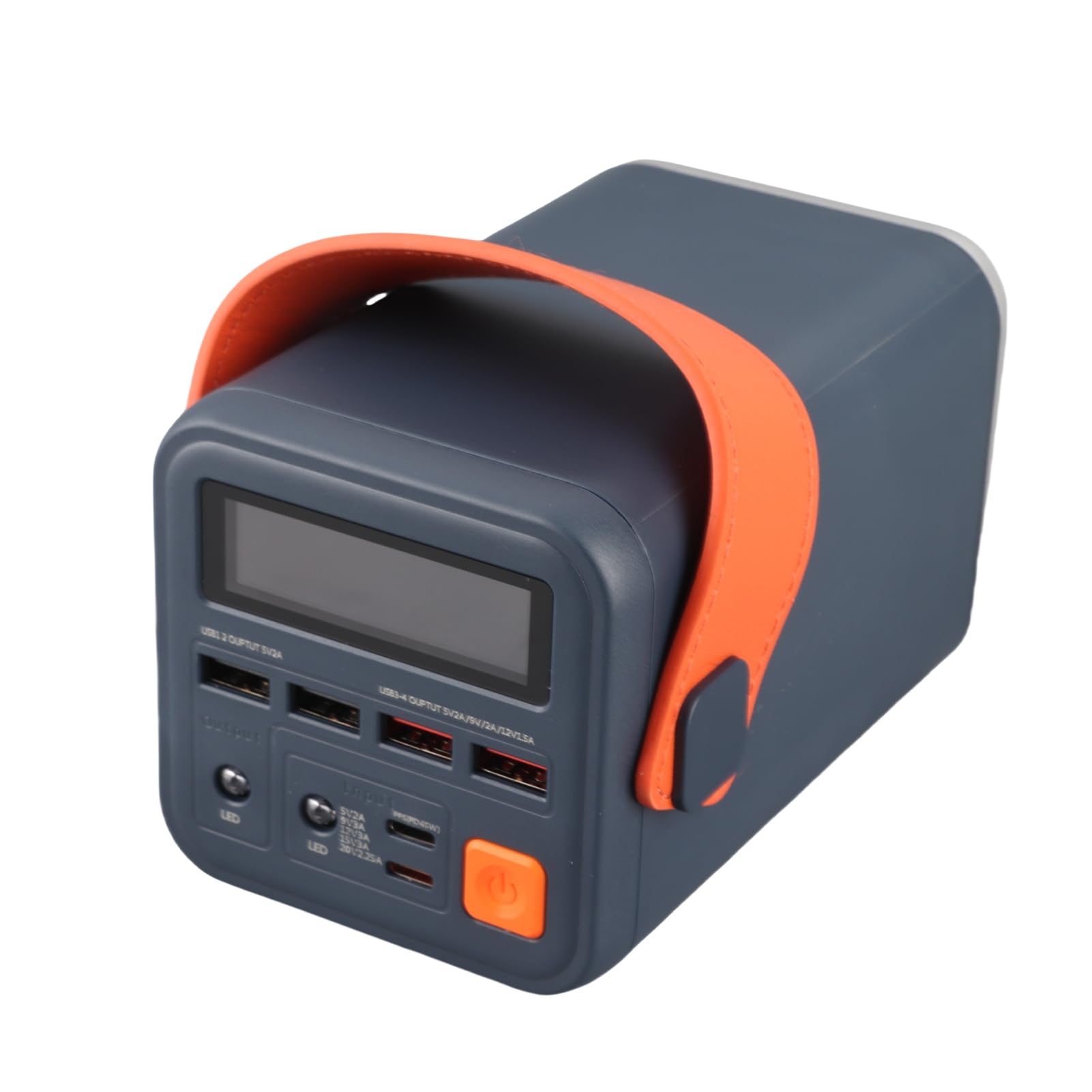 Power Station with 60000mAh Lithium Battery - Portable Bidirectional Fast Charging for Outdoors Camping and Emergency Blackout(Grey)