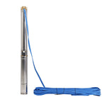 SHYLIYU Submersible Pumps 3" OD Pipe 220-240V/60HZ 0.75KW 1HP Stainless Steel 1" Outlet Submersible Bore Pump Deep Well Pump with Control Box for Farm Irrigation