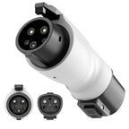 Nacs to J1772 Adapter, Portable Tesla to J1772 Adapter with Fixed Lock Works IP65, Max 80A 250V Converter Compatible with Nacs Wall Mobile Connector Target Chargers for All J1772 EVs Black