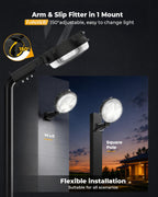 LED Barn Light, 150W 20000LM Yard Area Lights Dusk to Dawn Outdoor Lighting with Upgraded Photocell 6500K Adjustable Angle Daylight IP66 Waterproof Street Lights for Security/Farmhouse/Garage