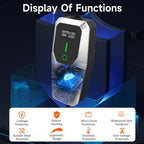Level 1 2 Electric Vehicle Charger 26ft EV Portable Charging Cable with NEMA 14-50/5-15 Plug 7.68Kw 32A Current Adjustable EV & Plug-in Hybrid Car Charger for SAE_J1772