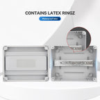 MOLLOM 12 Way Circuit Breaker MCB Distribution Protection Box with DIN Rail, IP65 Waterproof,for Indoor and Outdoor