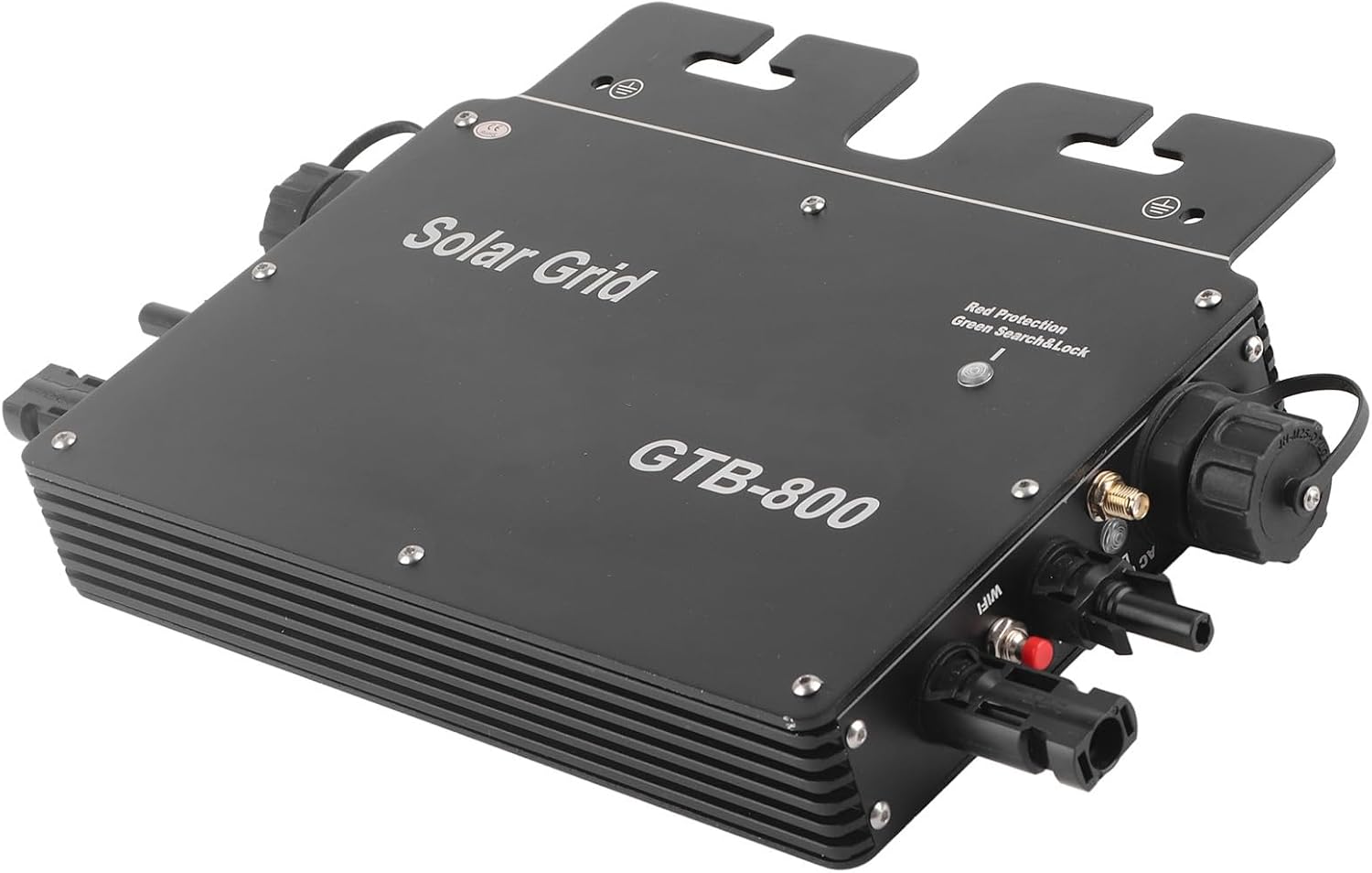 800W Solar Grid Tie Micro Inverter, Control Automatic Identification Power Inverters DC to AC Solar Inverter 120V 230V(Black US Plug)