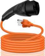 Charging Power Cord Assembly Fits for Evolution EV ICON EV Models Replaces 2.04.0620, 120V Golf Cart Charger Power Cord