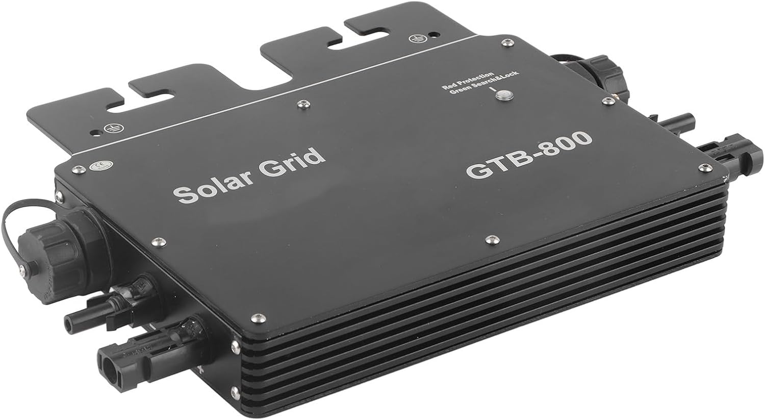 800W Solar Grid Tie Micro Inverter, Control Automatic Identification Power Inverters DC to AC Solar Inverter 120V 230V(Black US Plug)