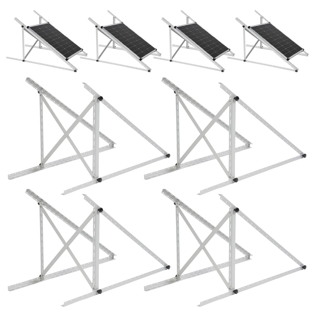 45" Solar Panel Mount Brackets Adjustable Solar Panel Tilt Mount Brackets for 100-400 Watts Solar Panel 2400Pa Windproof for Roof, RV, Ground, Boat and Off-Grid (Brackets)