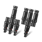 Solar Panel Connector 4 to 1 Solar Panel Splitter 4 Way 1000V Solar Panel Parallel Connectors Solar Adapter Cable Plug Pair for Solar System Solar Panel (4 to 1 1 Pair)