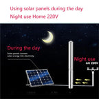 1pcs 3HP Hybrid AC Solar Power High Pressure Well Pump Max Head 120M Agricultural Drip Irrigation Sprinkler Booster Water Pumps