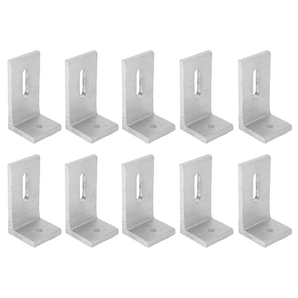 L Foot Solar Mount,Aluminum Alloy Photovoltaic Solar Panel Mounting L Brackets for Roof PV System Waterproof & Weather Proof,Strong Load (20PCS)