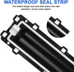 Waterproof Protection Box for Solar Panel Connectors 3PCS Marine Photovoltaic Connector Enclosure Case Weather Resistant Solar Cables Connection Protector Housing