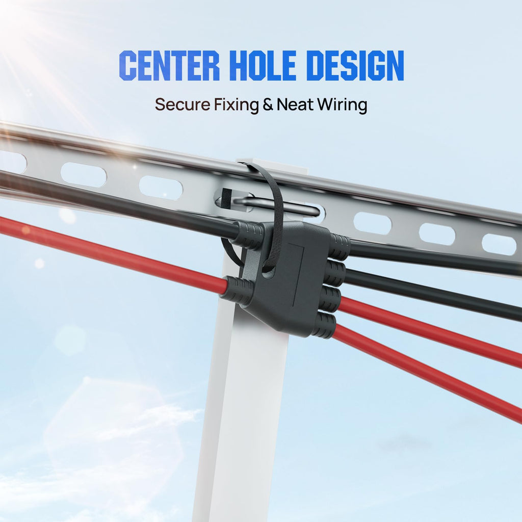 ECO-WORTHY Integrated Solar Connector 2-4 Y Branch Parallel PV Adapter Cable Wire Plug Tool Kit for Solar Panel(M/FF+F/MM)