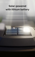 Home Zone Security Solar Post Cap Lights - Decorative Glass LED Outdoor Fits 3.5 x 3.5 in. Post Lights, Black (2-Pack)