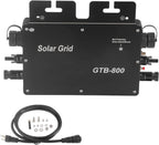 800W Solar Grid Tie Micro Inverter, Control Automatic Identification Power Inverters DC to AC Solar Inverter 120V 230V(Black US Plug)