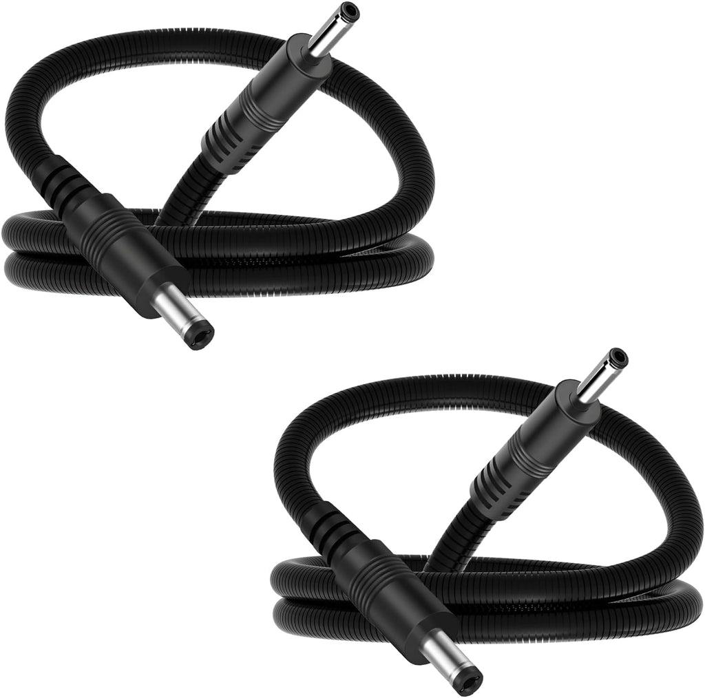 Solar Panel Dedicated Connection Cable 5.5x2.1mm to 4.0x1.7mm Male to Male DC Power Cord Perfectly Compatible with Tactacam Reveal/Moultrie/Wild Fun Camera 1-Meter Durable Extension Cable（2pcs