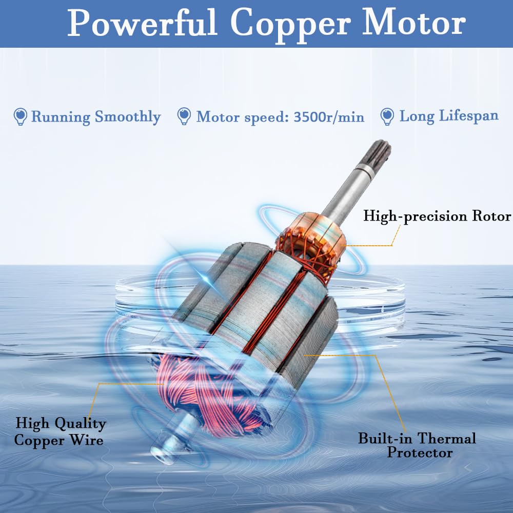 24V DC Solar Deep Well Pump,260W Submersible Water Pump,131FT Lift,Solar Powered Water Pump for Industrial, Irrigation and Home Use (20.8, Liters Per Minute)