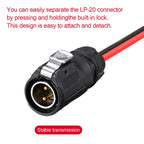 10AWG 2 Pin Power Industrial Circular Connector to Solar Adapter for Furrion, River RV Solar Ports Solar Panel Suitcase(10FT)