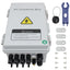 TOMSHIELE 4 String Solar PV Combiner Box with DC Circuit Breaker, Lightning Arrester and 15A Rated Current Fuse for On/Off Grid Solar System(Gray, with Lock)