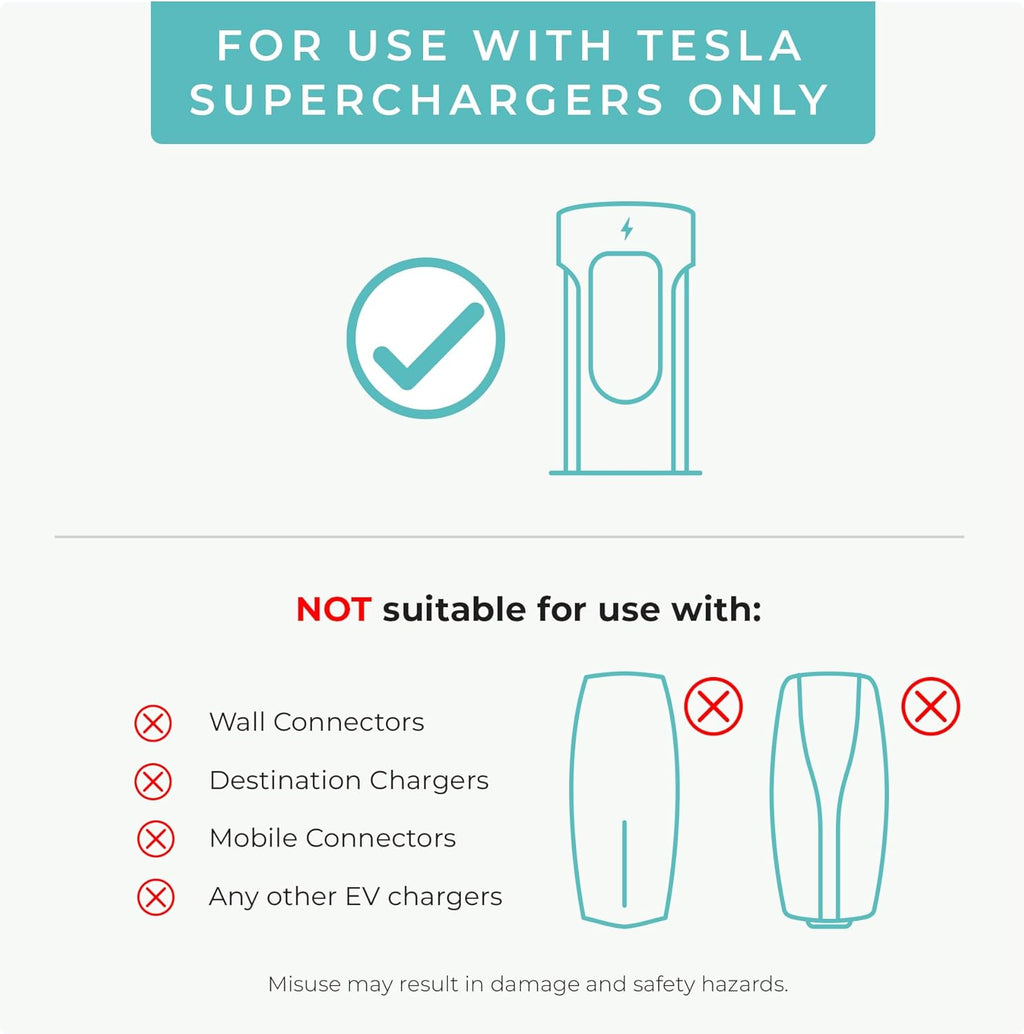 Lectron NACS to CCS Electric Vehicle Adapter with Interlock - (500A/1,000V) - Compatible with Tesla Superchargers - CCS1 EV Fast Charging with Vortex Plus [Check Automaker for Compatibility] - UL 2252