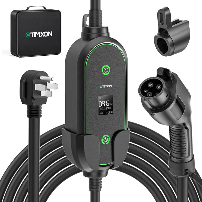 40A Fast Level 2 EV Charger, 240V / 9.6KW Portable Electric Vehicle Charging Stations, Home Electric Car Charger with 25FT Extension Cable, NEMA 14-50 Plug for All J1772 BEVs/PHEVs, ETL Certified Hover Image