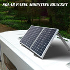 Solar Panel Mounting Brackets, 2 Sets Adjustable Solar Panel Tilt Mount Brackets, 14-27IN Adjust Solar Panel Rack, Support up to 100-450 Watt Mounting Bracket Set, Portable Stand for Roof RV Boat