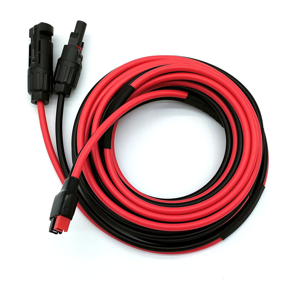 Magiktech Solar Panel Kits Charge Cable Compatible with Anderson Adapter and Solar Connectors for Portable Power Stations Solar Generators (10AWG 6 FT Horizontal)