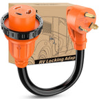 Nilight EV Adapter Cord 30 Amp to 50 Amp 4 Prong Pure Copper New Dryer Outlet to EV Plug Conversion Heavy Duty 10 Gauge Wire Nema 14-30P to 14-50R 30M/50F for Level 2 EVs Using