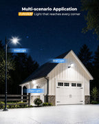 LED Barn Light, 150W 20000LM Yard Area Lights Dusk to Dawn Outdoor Lighting with Upgraded Photocell 6500K Adjustable Angle Daylight IP66 Waterproof Street Lights for Security/Farmhouse/Garage