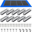 Solar Panel Mounting Brackets, Roof Mount Kit, Rails and Clamps Included for Thickness 1.18”-1.38”, 4pcs in A Row Assembly on Tin, Flat and Sheet Rooftop, Aluminum Alloy