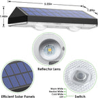 Solar Fence Lights Outdoor - 2700/4000/6000K 3 Mode, 8 Pack Solar Fence Lights Outdoor Waterproof LED, Fence Light Solar Powered for Outside, Backyard, Railing, Step, Patio,Wall and Home Improvement