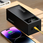 Portable Charging Bank, 66W 50000mAh Capacity Fast Charging Portable Charger, Portable Energy Bank Phone Battery Bank with LED Display for Hiking Camping Outdoor(White)